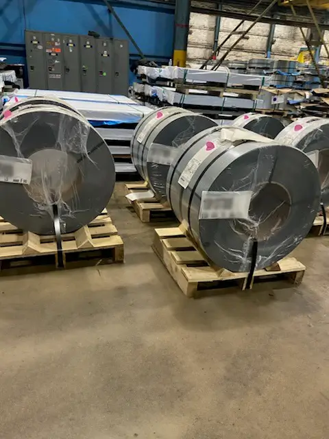 Coil plus freight on dock