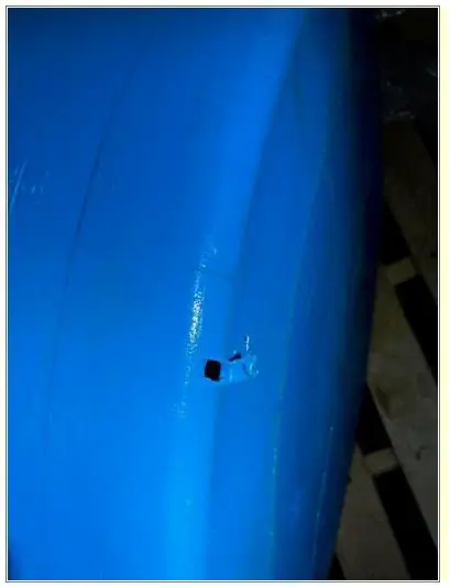 Nail in hazmat container