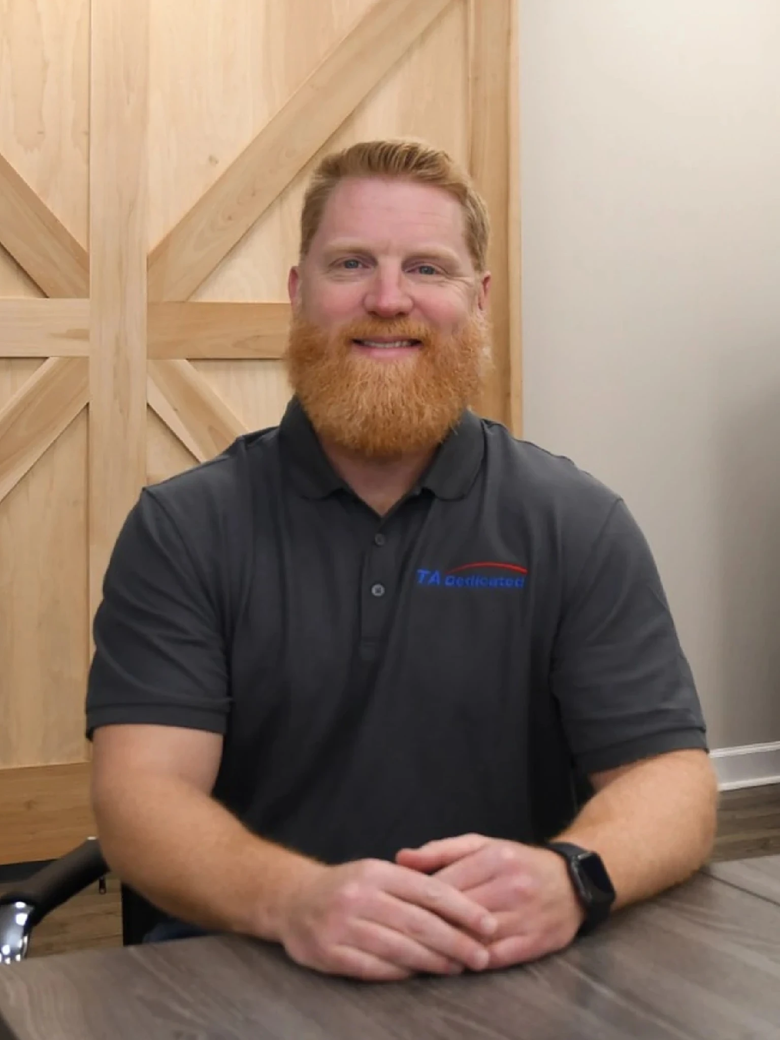 Eric Anson at TA Dedicated office
