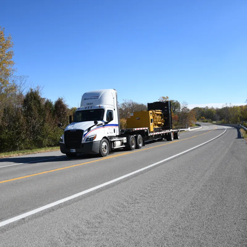 TA Dedicated truck driving as rates rise for flatbed shipments