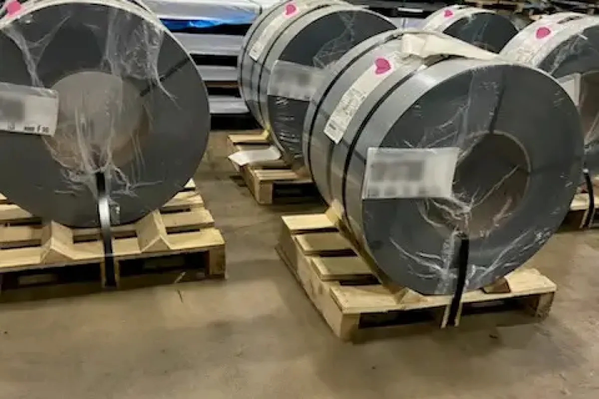 Coil plus freight on dock